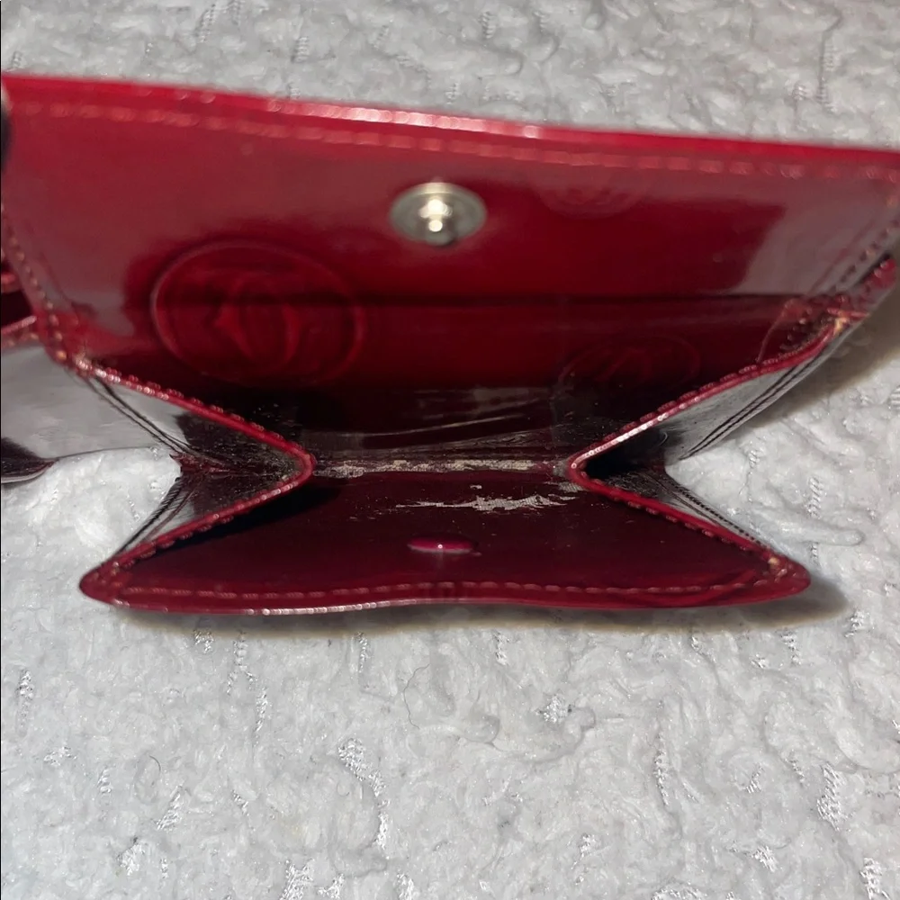 Cartier Vintage Limited Edition Happy Birthday Monogram Bordeaux Bi-fold Wallet